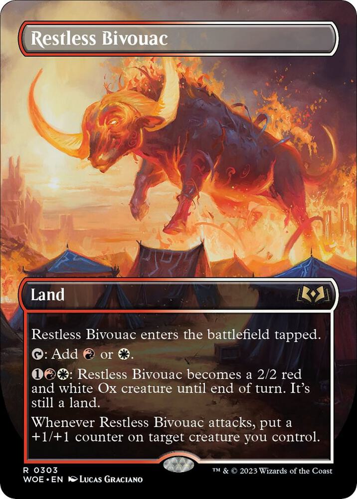 Restless Bivouac (Borderless) (303) [Wilds of Eldraine] [Borderless]