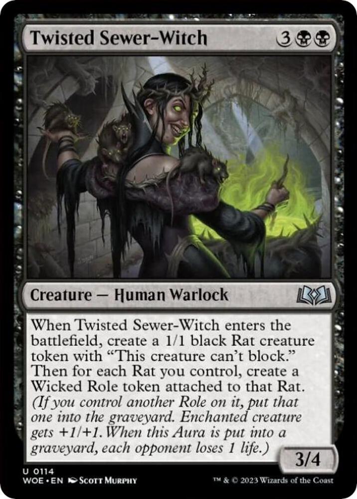 Twisted Sewer-Witch (114) [Wilds of Eldraine]