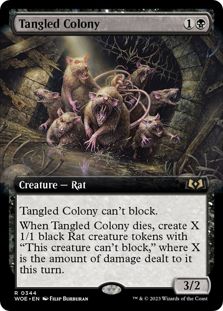 Tangled Colony (Extended Art) (344) [Wilds of Eldraine] [Extended Art]