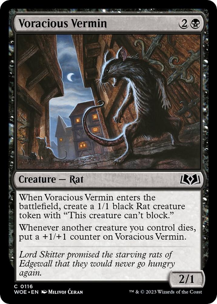 Voracious Vermin (116) [Wilds of Eldraine]