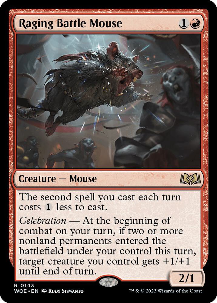 Raging Battle Mouse (143) [Wilds of Eldraine]