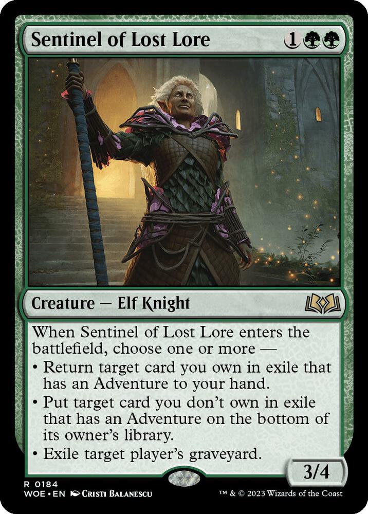 Sentinel of Lost Lore (184) [Wilds of Eldraine]