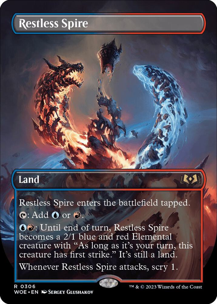 Restless Spire (Borderless) (306) [Wilds of Eldraine] [Borderless]