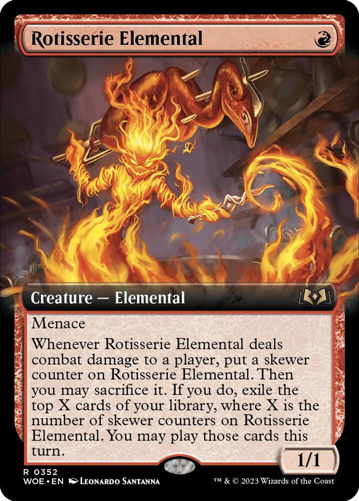 Rotisserie Elemental (Extended Art) (352) [Wilds of Eldraine] [Extended Art]
