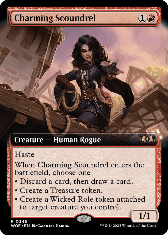 Charming Scoundrel (Extended Art) (345) [Wilds of Eldraine] [Extended Art]