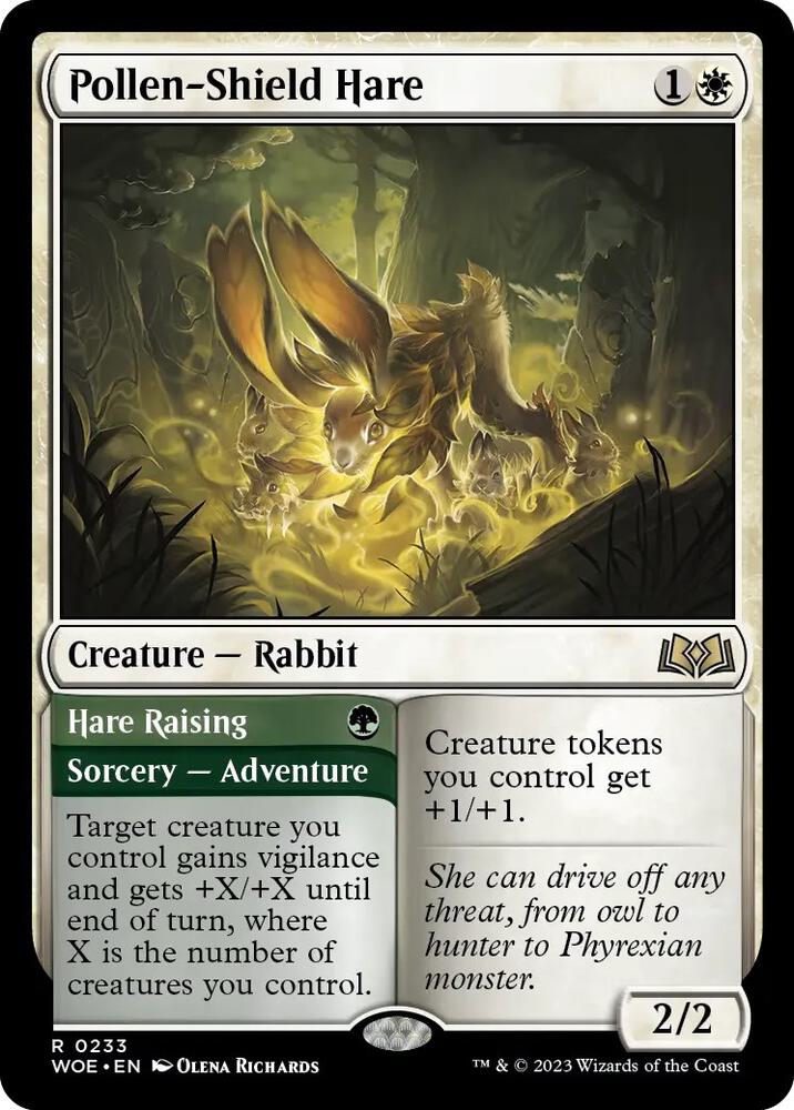 Pollen-Shield Hare (233) [Wilds of Eldraine]