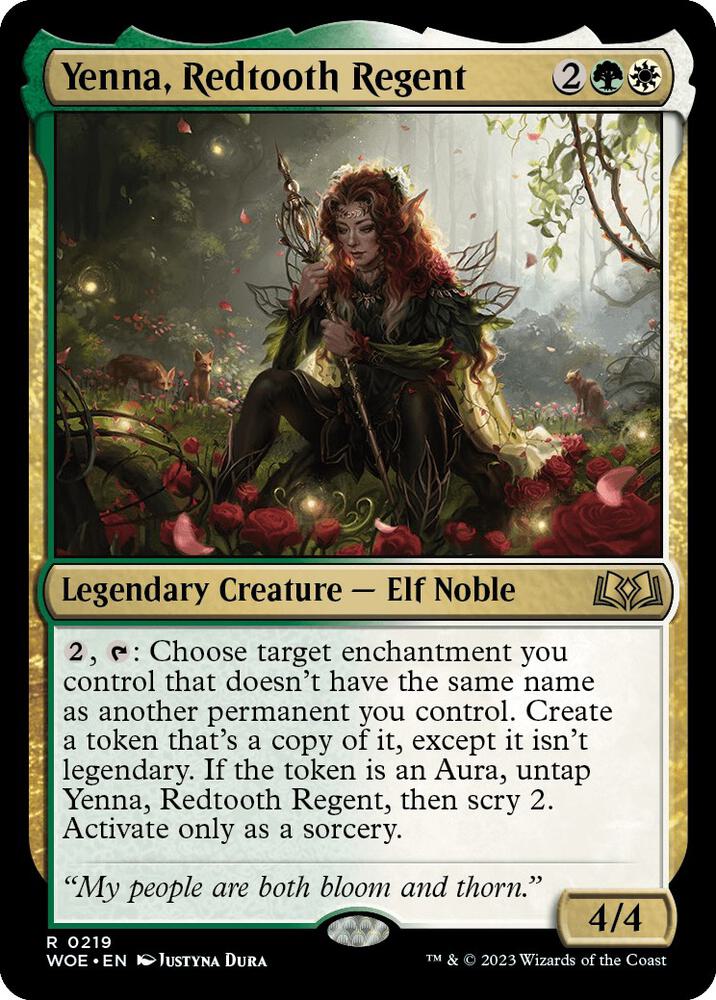 Yenna, Redtooth Regent (219) [Wilds of Eldraine]