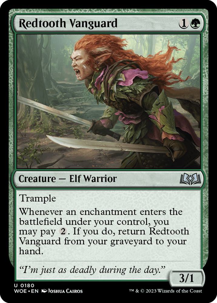Redtooth Vanguard (180) [Wilds of Eldraine]