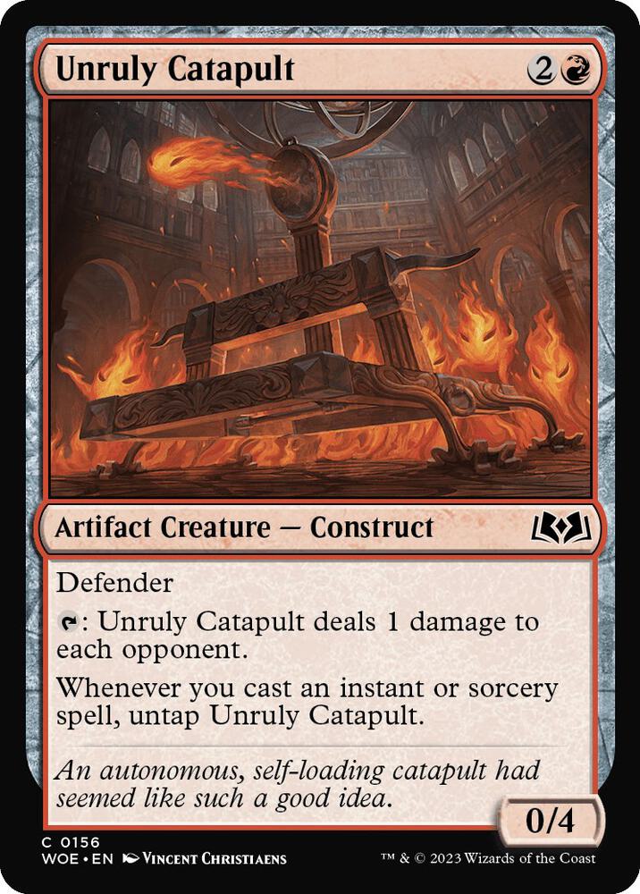 Unruly Catapult (156) [Wilds of Eldraine]