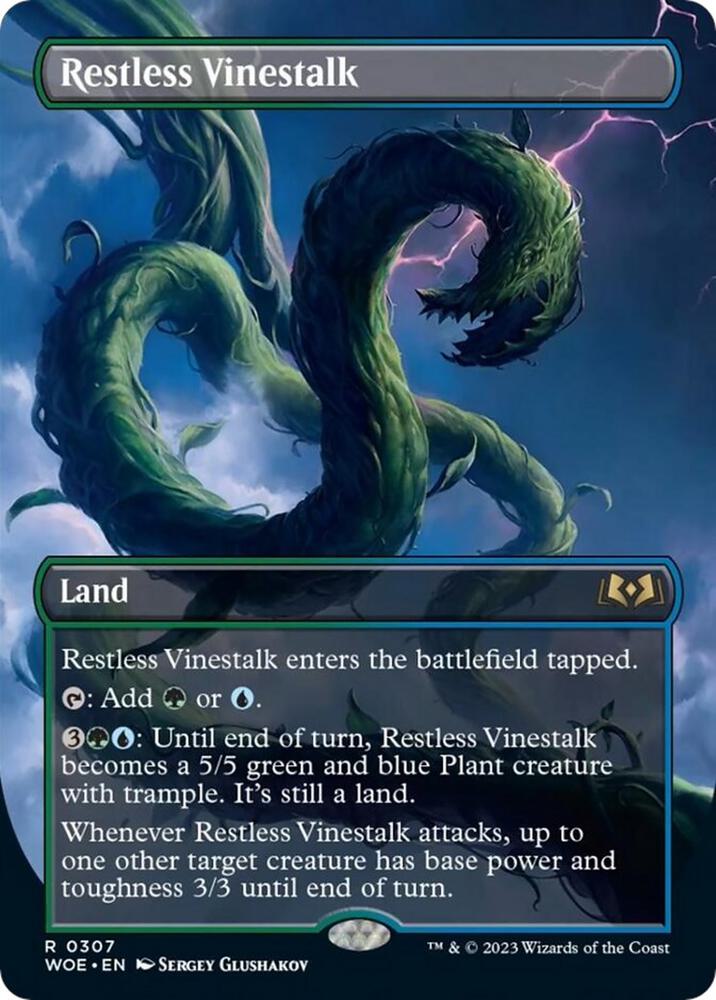 Restless Vinestalk (Borderless) (307) [Wilds of Eldraine] [Borderless]
