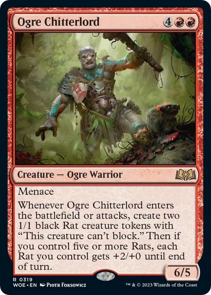 Ogre Chitterlord (319) [Wilds of Eldraine]