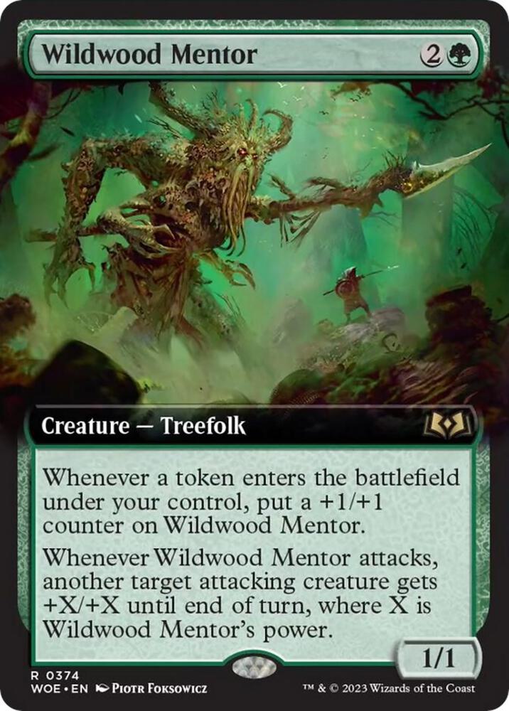 Wildwood Mentor (Extended Art) (374) [Wilds of Eldraine] [Extended Art]