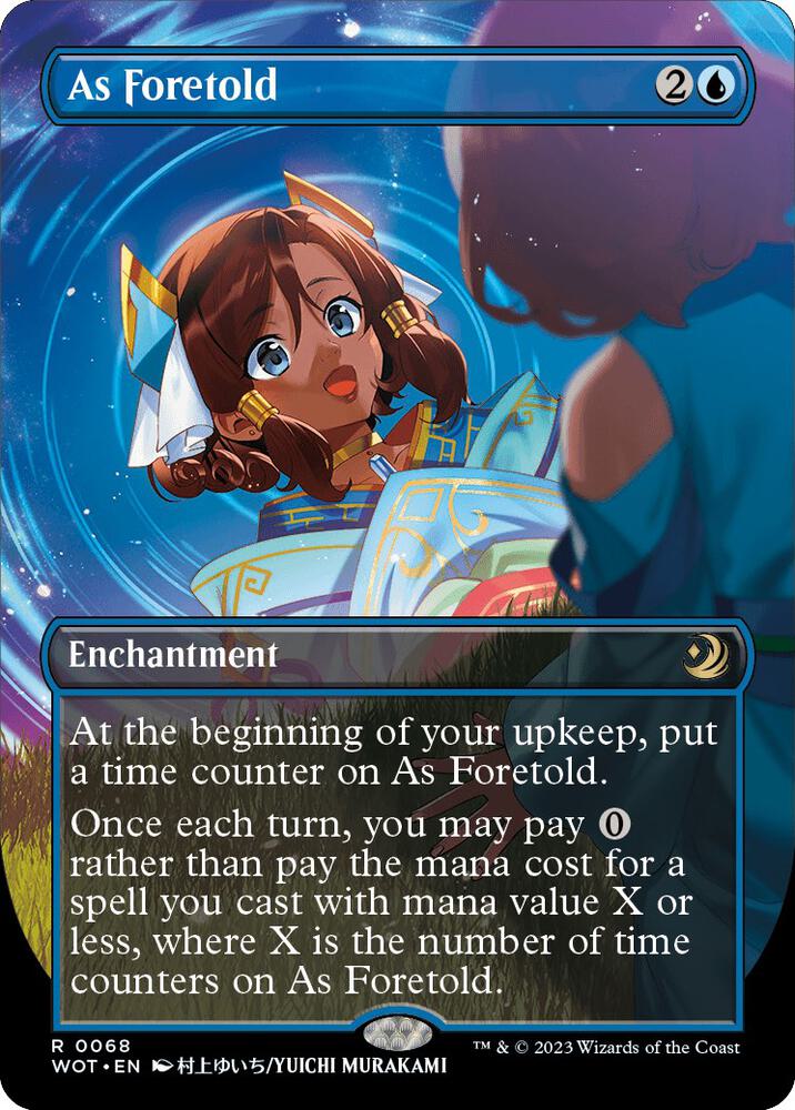 As Foretold (Anime Borderless) (68) [Wilds of Eldraine: Enchanting Tales] [Borderless]