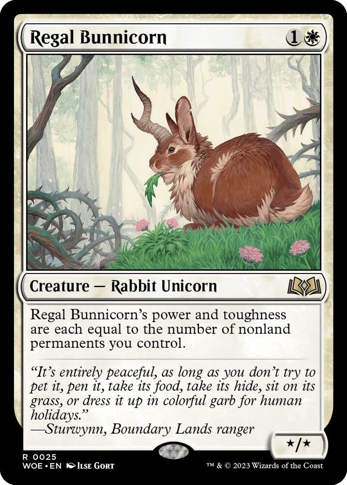 Regal Bunnicorn (25) [Wilds of Eldraine]