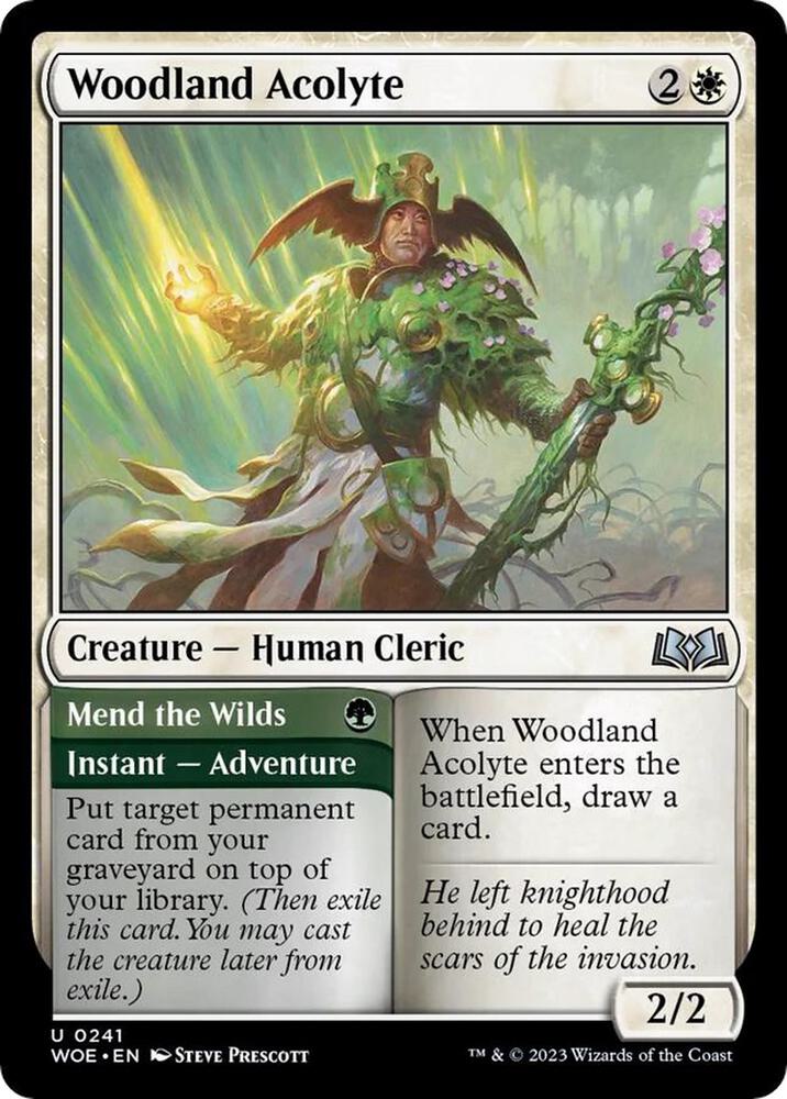 Woodland Acolyte (241) [Wilds of Eldraine]