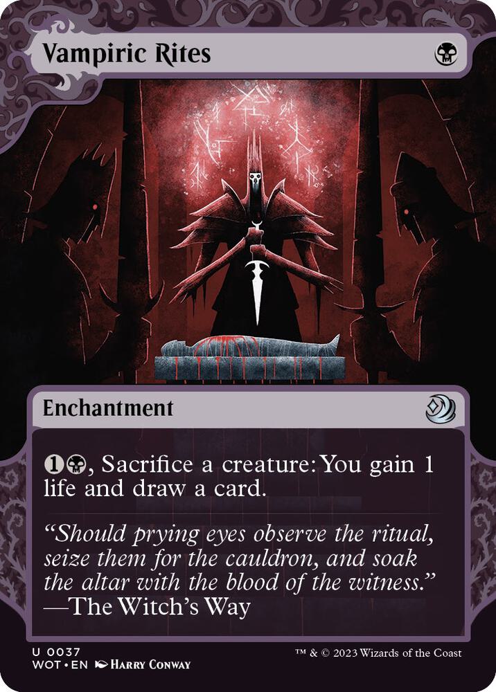 Vampiric Rites (37) [Wilds of Eldraine: Enchanting Tales] [Showcase, Borderless]
