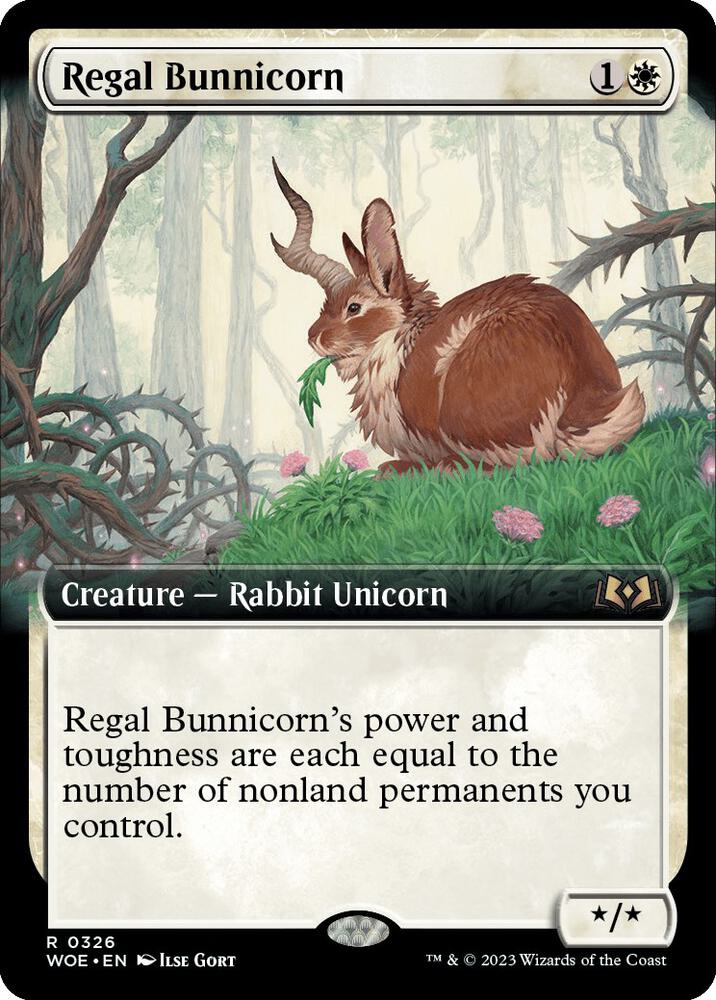 Regal Bunnicorn (Extended Art) (326) [Wilds of Eldraine] [Extended Art]