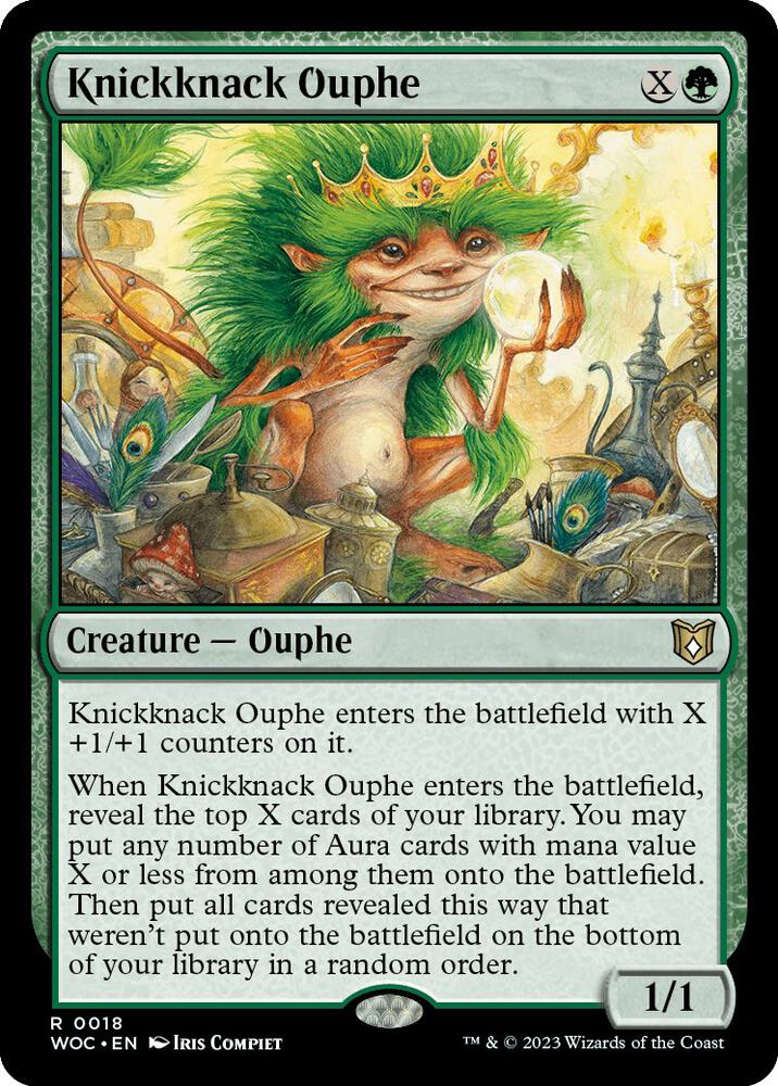 Knickknack Ouphe (18) [Wilds of Eldraine Commander]