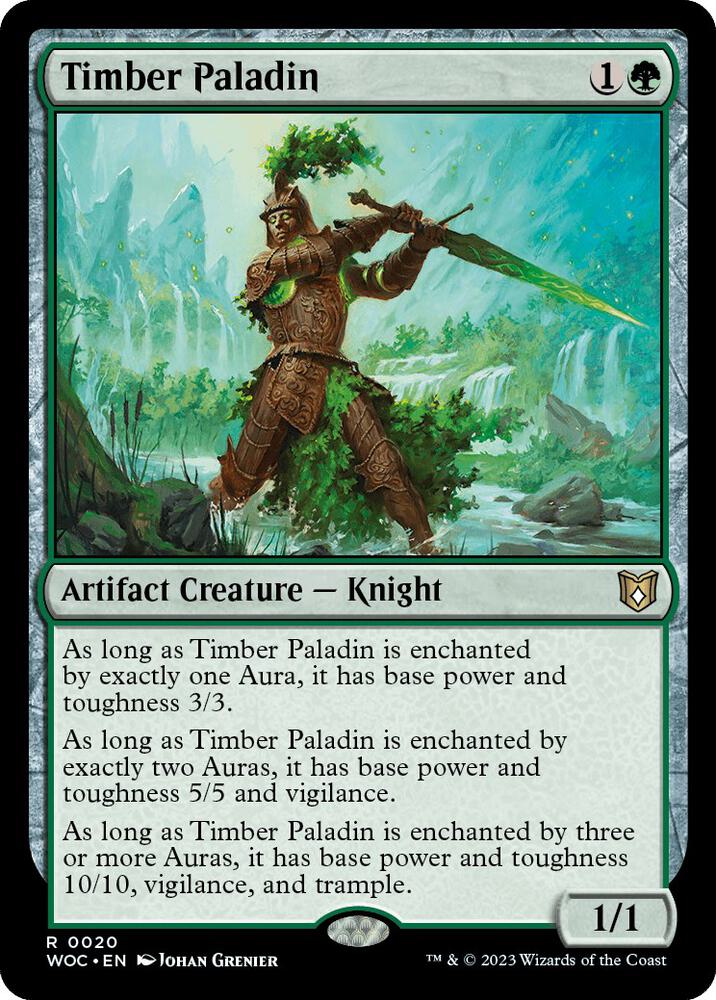 Timber Paladin (20) [Wilds of Eldraine Commander]