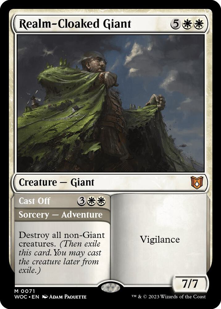 Realm-Cloaked Giant (71) [Wilds of Eldraine Commander]