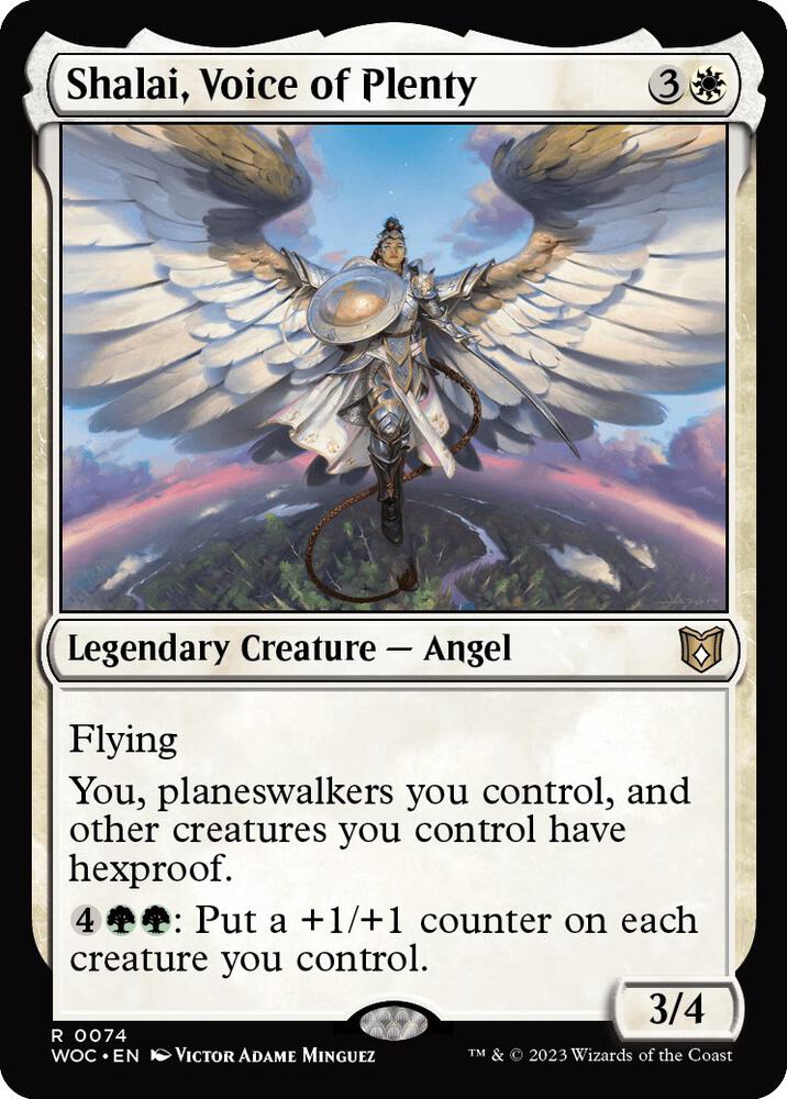 Shalai, Voice of Plenty (74) [Wilds of Eldraine Commander]