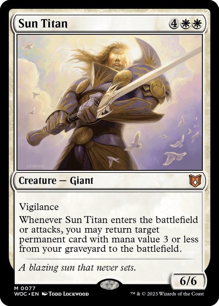 Sun Titan (77) [Wilds of Eldraine Commander]