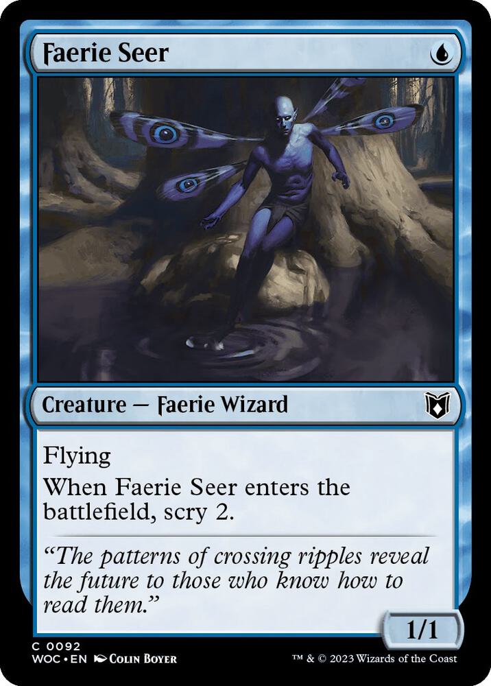 Faerie Seer (92) [Wilds of Eldraine Commander]