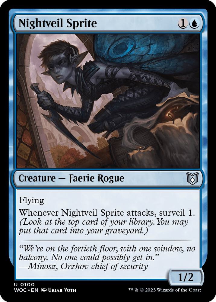 Nightveil Sprite (100) [Wilds of Eldraine Commander]