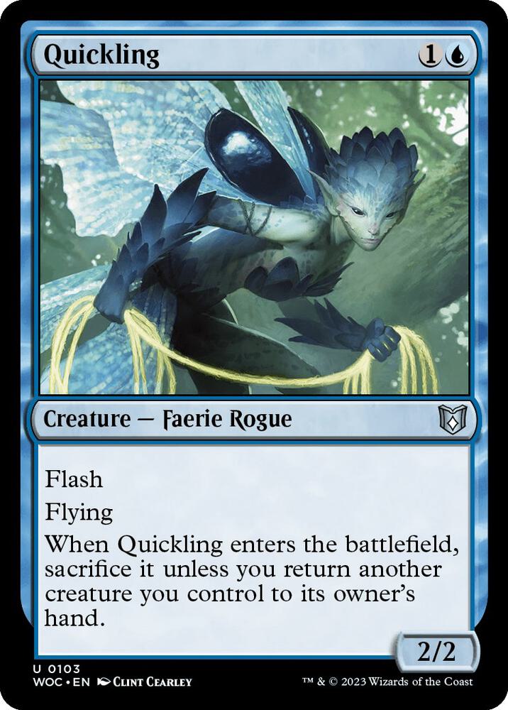 Quickling (103) [Wilds of Eldraine Commander]