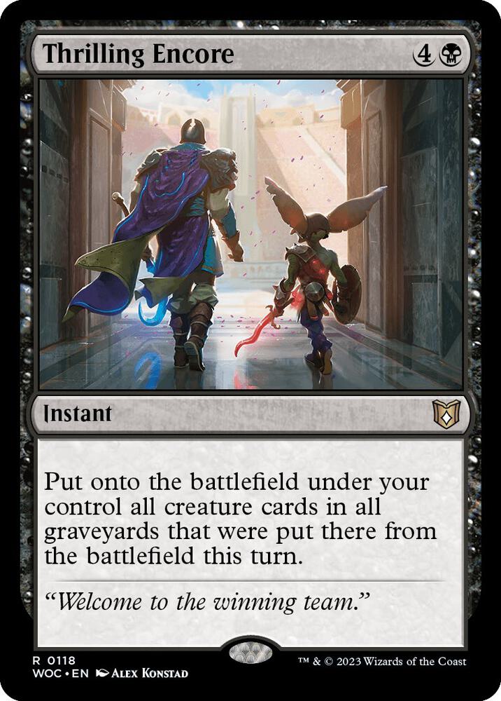 Thrilling Encore (118) [Wilds of Eldraine Commander]