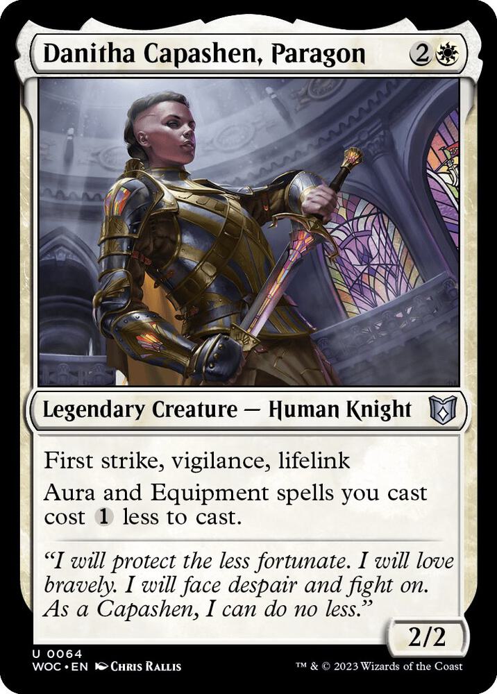 Danitha Capashen, Paragon (64) [Wilds of Eldraine Commander]