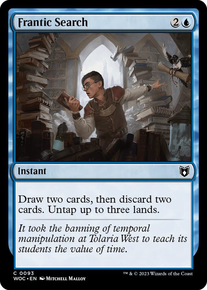 Frantic Search (93) [Wilds of Eldraine Commander]