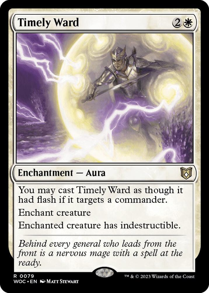 Timely Ward (79) [Wilds of Eldraine Commander]