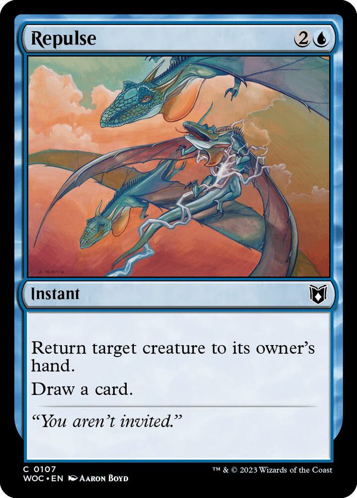 Repulse (107) [Wilds of Eldraine Commander]