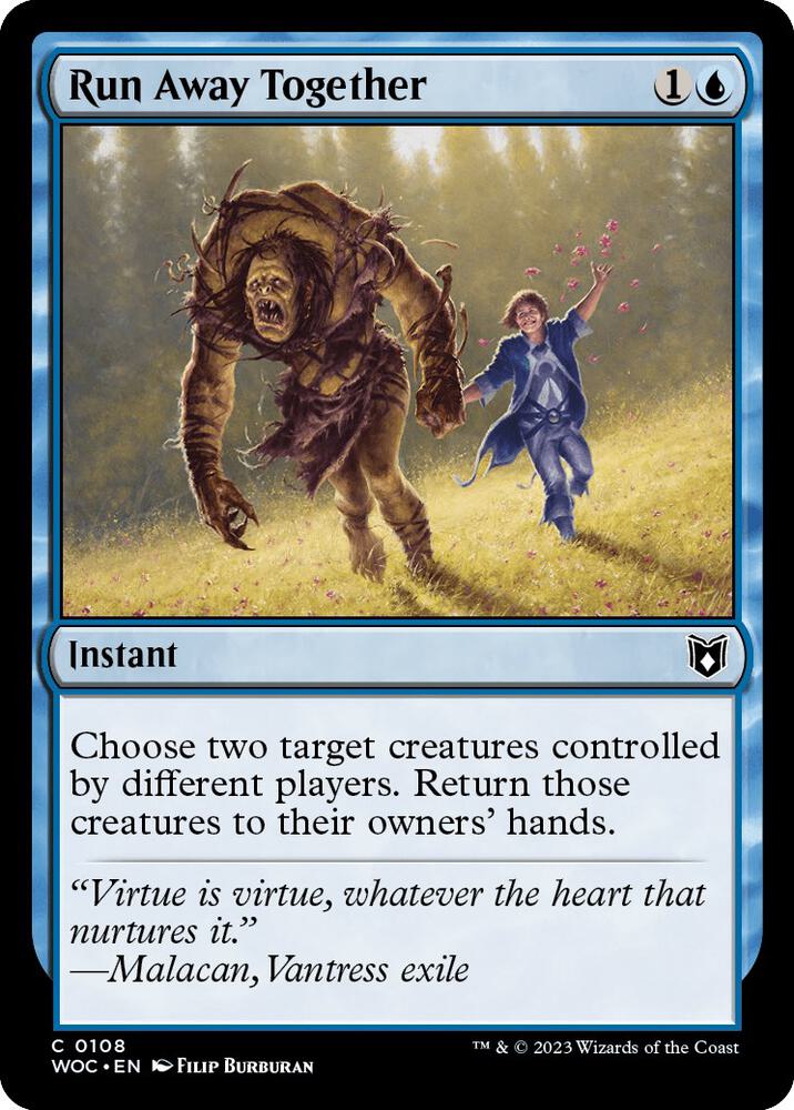 Run Away Together (108) [Wilds of Eldraine Commander]