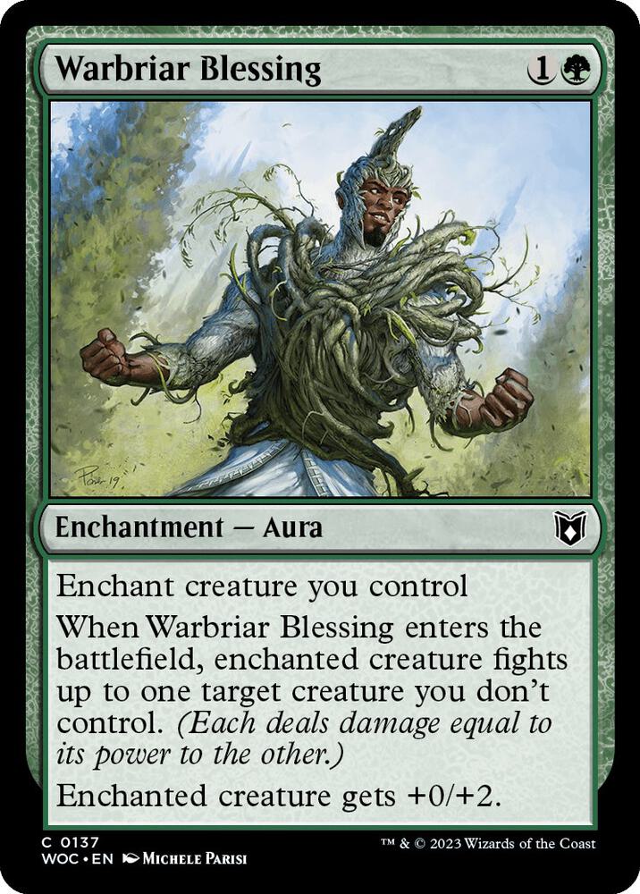Warbriar Blessing (137) [Wilds of Eldraine Commander]