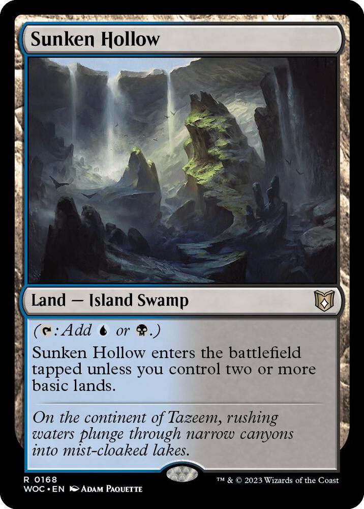 Sunken Hollow (168) [Wilds of Eldraine Commander]