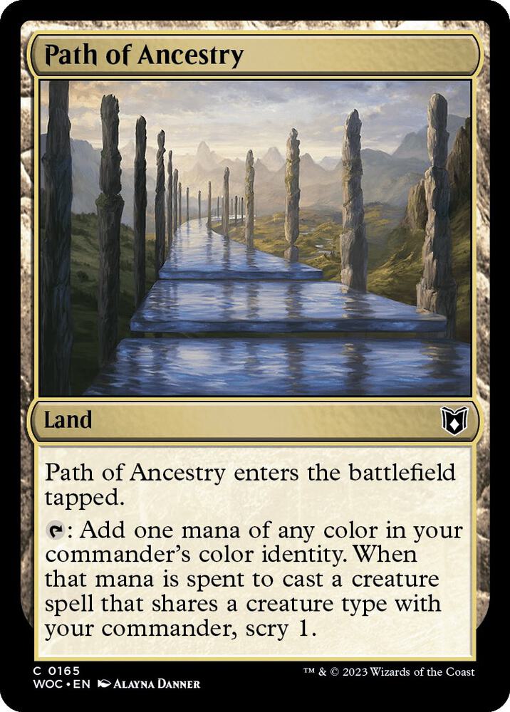 Path of Ancestry (165) [Wilds of Eldraine Commander]