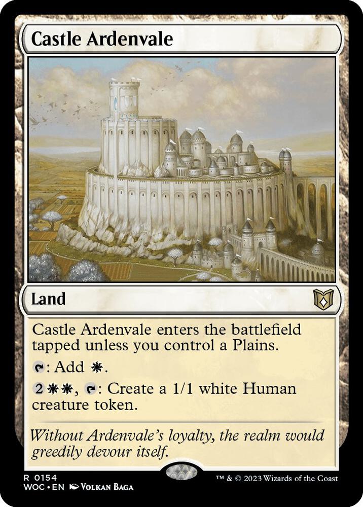 Castle Ardenvale (154) [Wilds of Eldraine Commander]