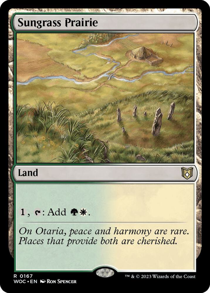 Sungrass Prairie (167) [Wilds of Eldraine Commander]
