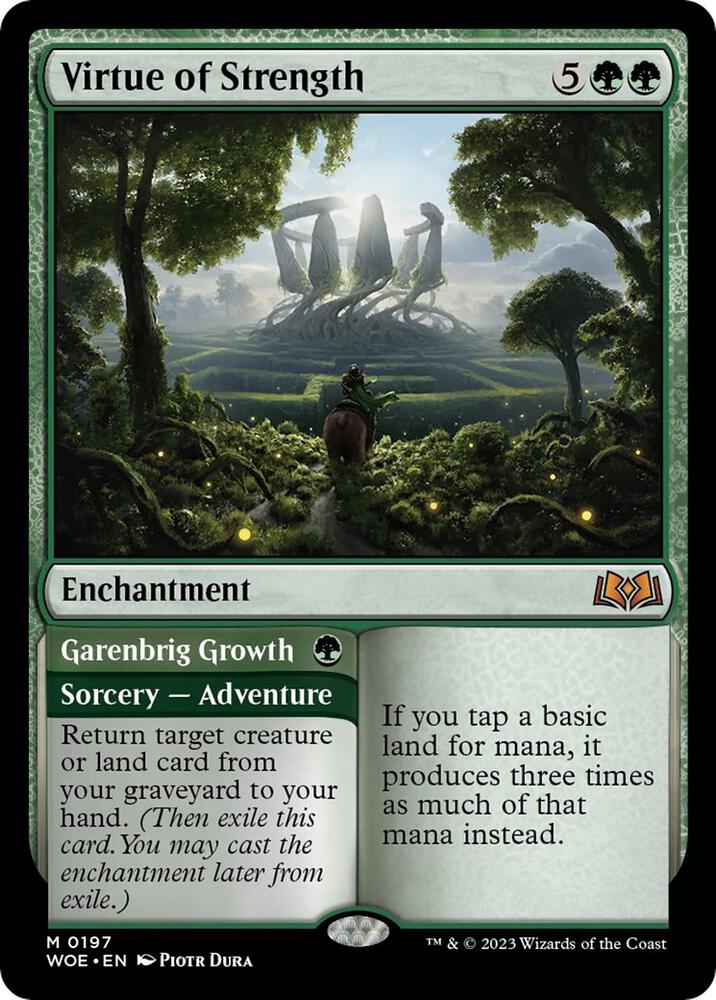 Virtue of Strength (197) [Wilds of Eldraine]