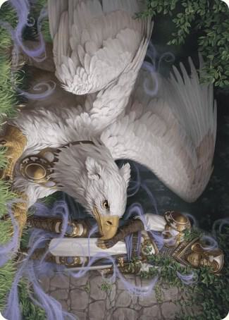 Dutiful Griffin Art Card (3) [Wilds of Eldraine Art Series]