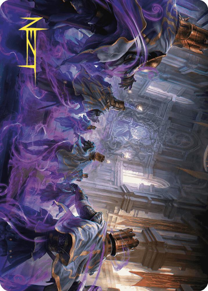 Eerie Interference Art Card (Gold-Stamped Signature) (4) [Wilds of Eldraine Art Series]