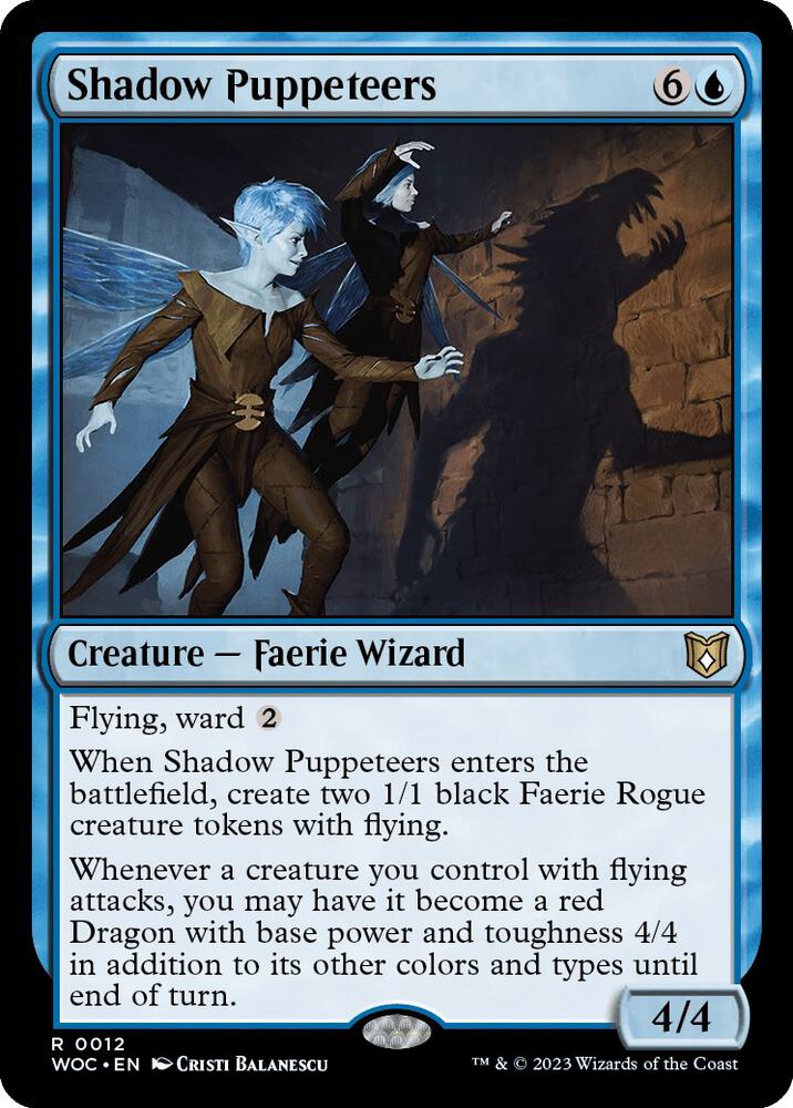 Shadow Puppeteers (12) [Wilds of Eldraine Commander]