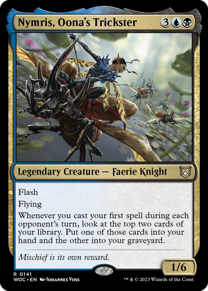Nymris, Oona's Trickster (141) [Wilds of Eldraine Commander]
