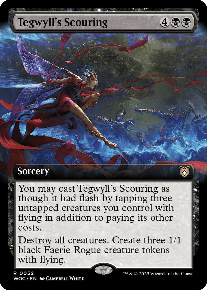 Tegwyll's Scouring (Extended Art) (52) [Wilds of Eldraine Commander] [Extended Art]