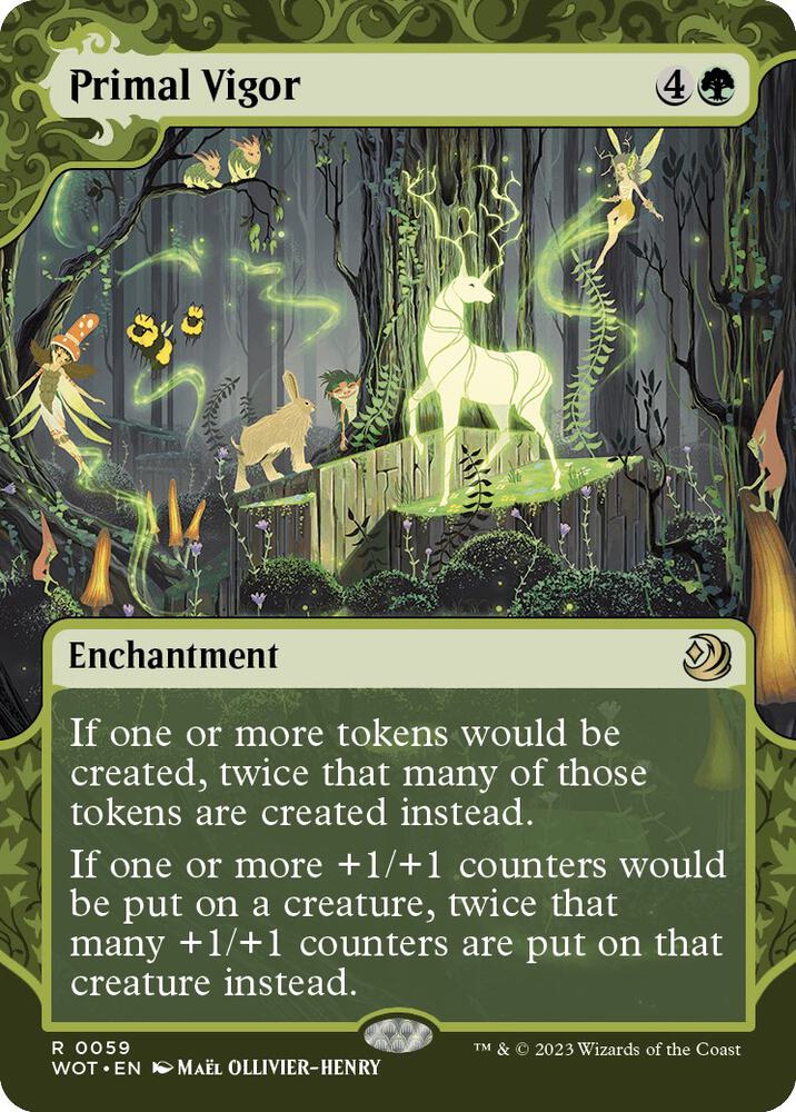 Primal Vigor (59) [Wilds of Eldraine: Enchanting Tales] [Showcase, Borderless]