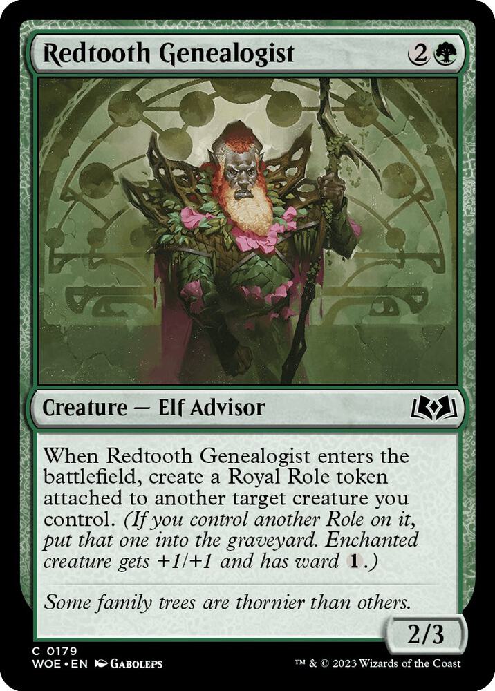 Redtooth Genealogist (179) [Wilds of Eldraine]