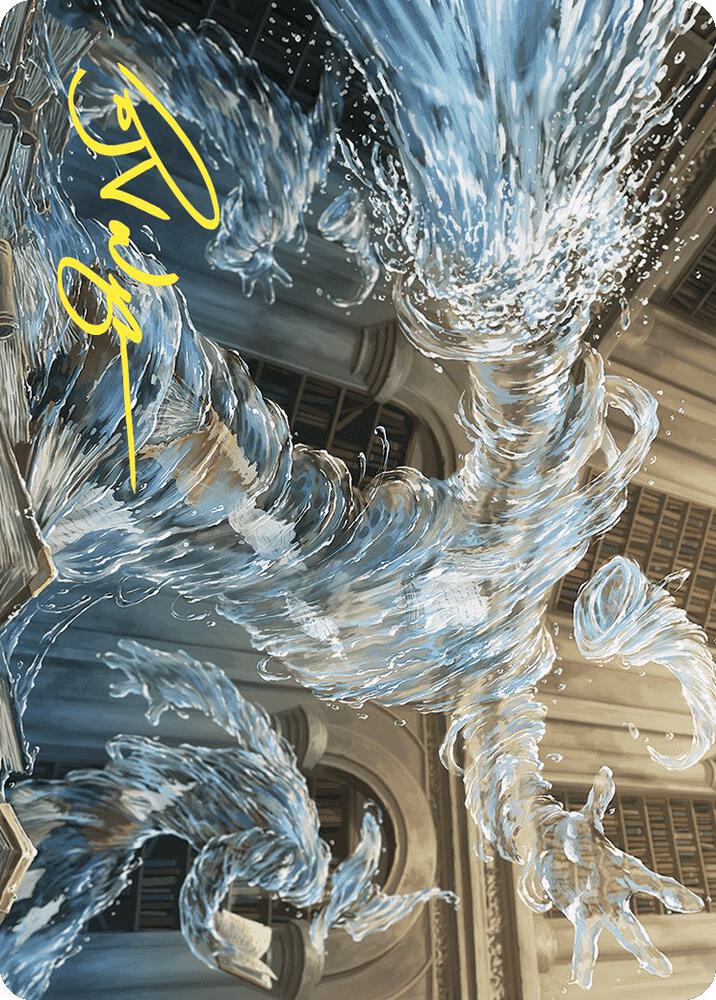 Splashy Spellcaster Art Card (Gold-Stamped Signature) (9) [Wilds of Eldraine Art Series]