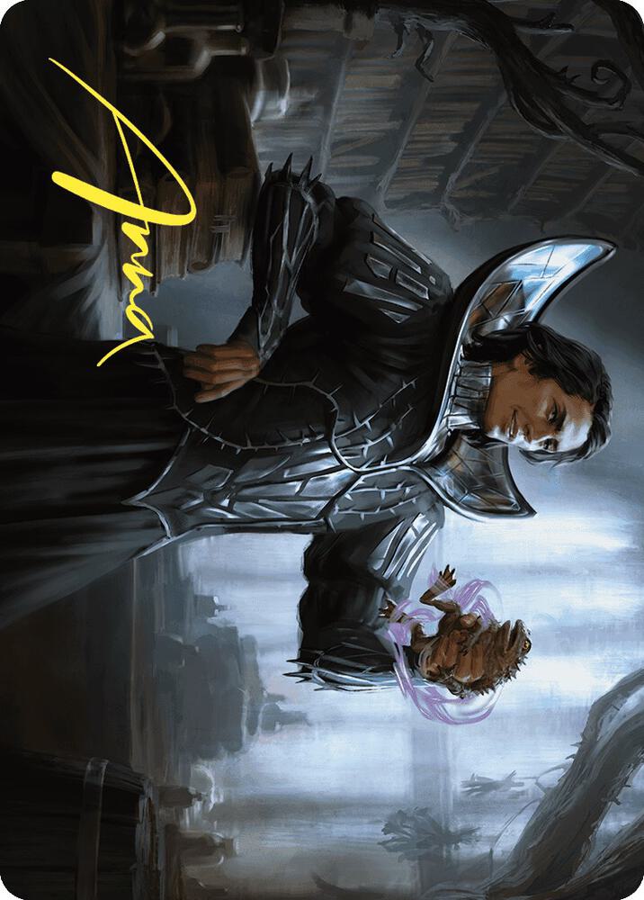 Spiteful Hexmage Art Card (Gold-Stamped Signature) (15) [Wilds of Eldraine Art Series]